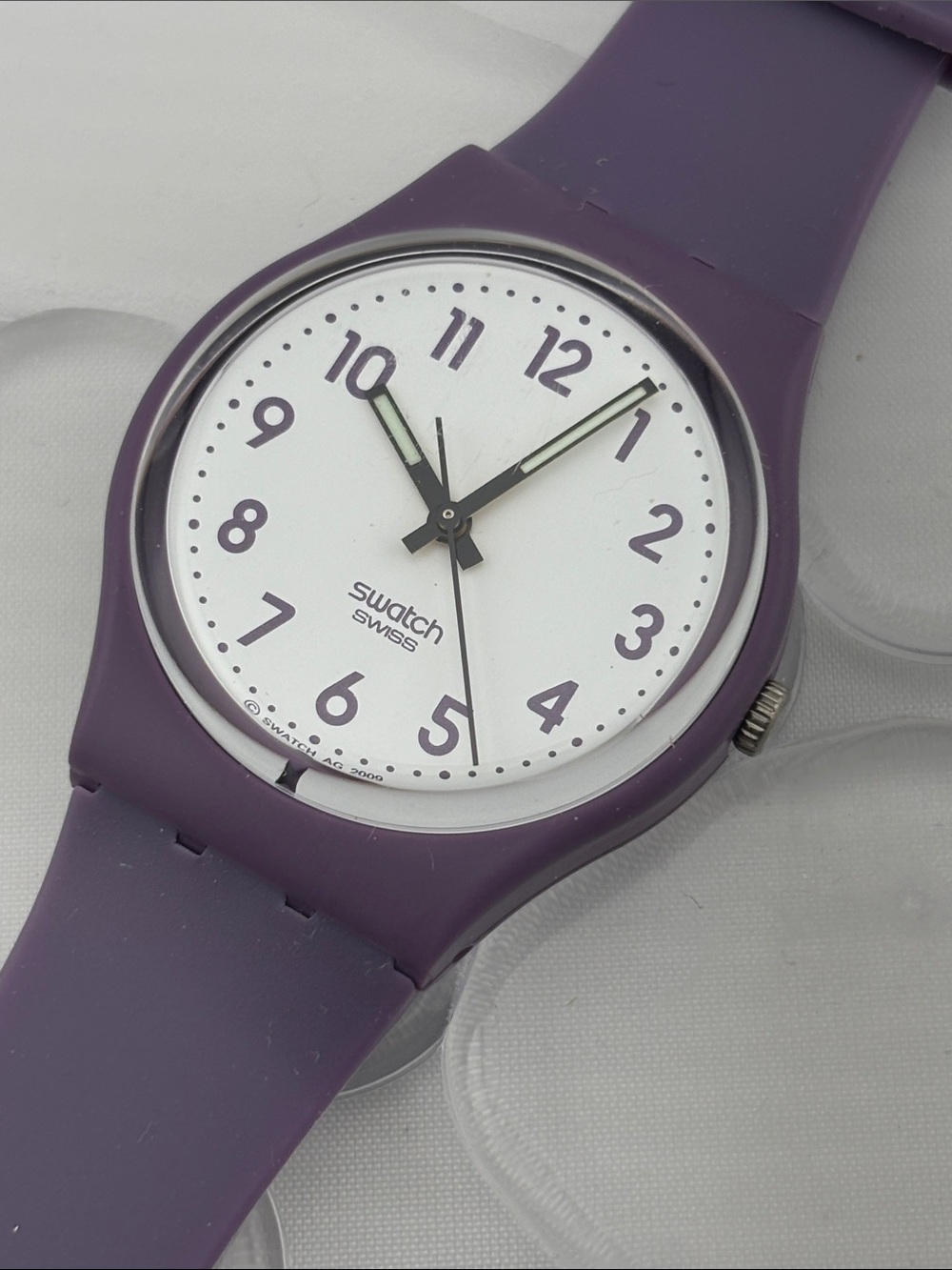 Swatch Watch - GV122 - PURPLE AND WHITE
